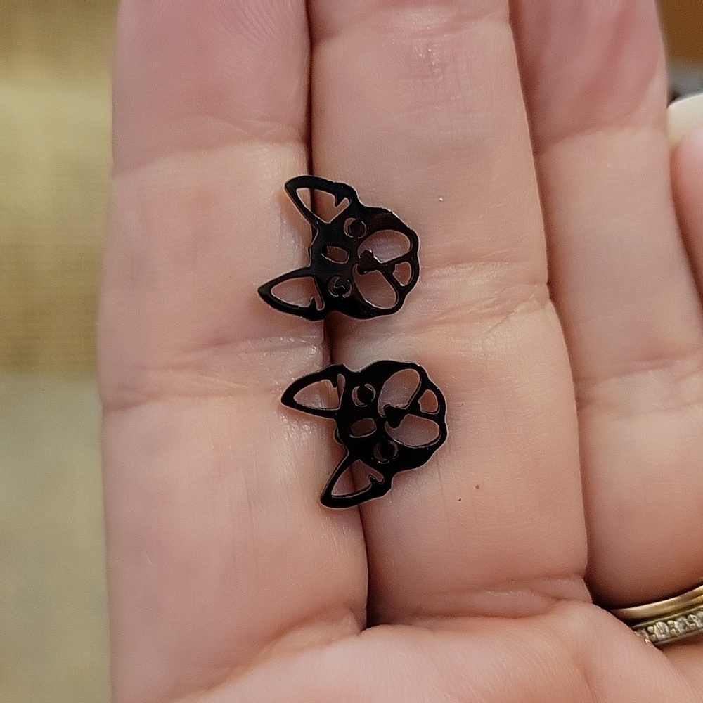 BOSTON TERRIER Stud Earrings - Picture 4 of 5